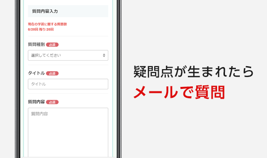ご質問は24時間送信OK