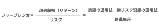 シャープレシオの計算式