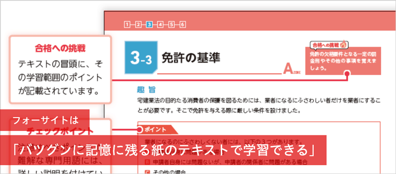 バツグンに記憶に残る紙のテキストで学習できる
