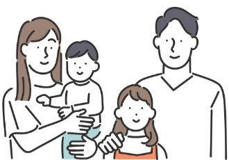 子育てしながら働くことができることを表したイラスト
