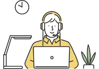 学習プログラムでキャリアアップができることを表したイラスト