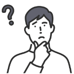 未経験で本当に就職できるのか心配に感じてる男性のイラスト